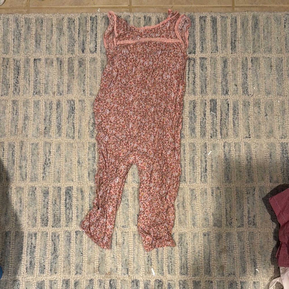 Baby Boden Pink Floral One Piece